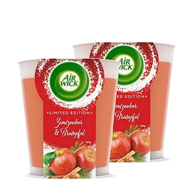 Abbildung von AirWick Duftkerze Zimtzauber &amp; Bratapfel Duopack 2x 105gr