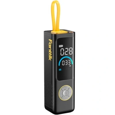 Abbildung von Fanttik X9 APEX 150 PSI Tragbare Elektrische Luftpumpe, 35s schnelles Aufpumpen, kabelloser Fahrradpumpe mit Licht und Powerbank, Wiederaufladbare Reifenpumpe für SUV, Auto, Motorrad, Fahrrad, Ball