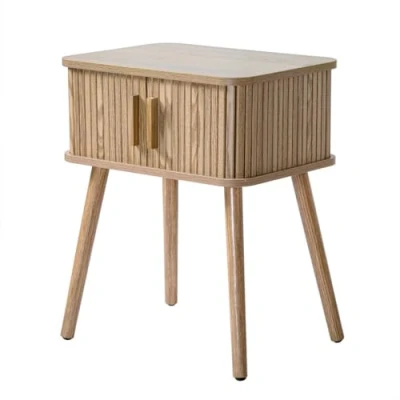 Abbildung von CALICOSY Table de Chevet Vintage 2 Portes Coulissantes H58cm Ernest