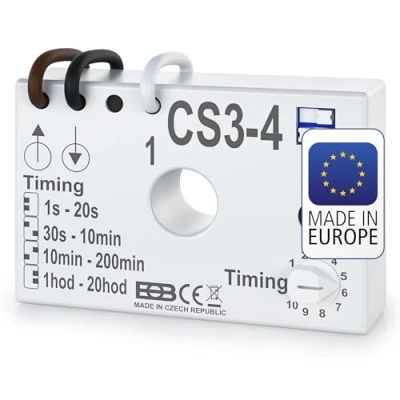 Abbildung von Elektrobock CS3 4 Direkt Start 2 Draht Nachlaufrelais Unterputz, Weiß, kompakt