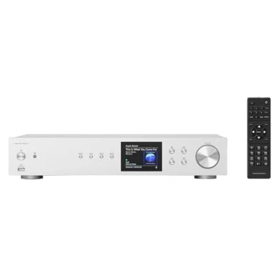 Abbildung von VR Radio Internet Receiver: Digitaler WLAN HiFi Tuner, Internetradio, DAB+, Bluetooth, Silber (Digital Receiver, DAB+ Receiver für Stereoanlage, Lautsprecher)
