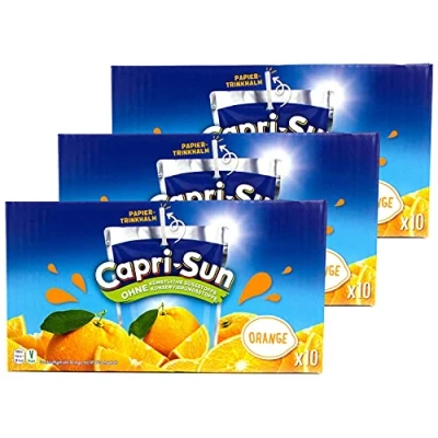 Abbildung von Capri Sun 6er Pack Sonne Orange Caprisonne Vorteilspack (10 x 0.2 Liter) perfekt für Unterwegs 100 % Erfrischung dank fruchtigem Orangen Geschmack