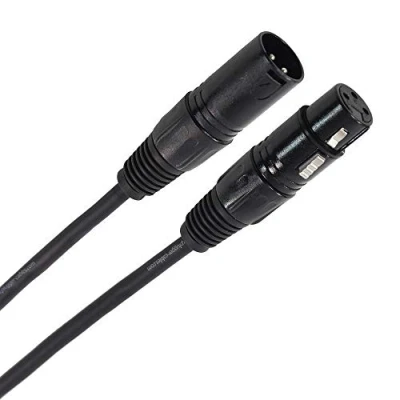 Abbildung von Plugger Câble DMX XLR femelle 3b/mâle 3b 20m Noir