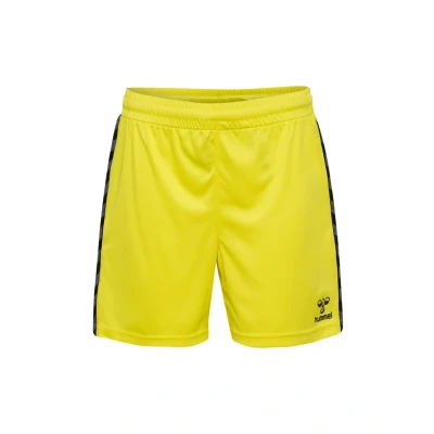 Abbildung von Hummel Authentic kurze Sporthose für Kinder, Größe: 116, Blazing yellow