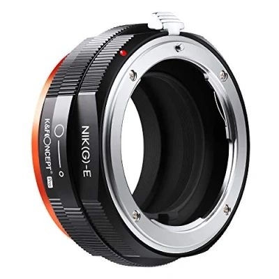 Abbildung von K&amp;F Concept M18105 Nikon G NEX Hochpräziser Objektiv Adapterring mit Blendenring Adapter Objektivadapter für G/F/AI/D auf Sony E Mount/NEX Kamera