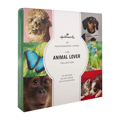 Abbildung von Hallmark Gallery Blanko Karten Multipack mit 20 fotografischen Tiermotiven