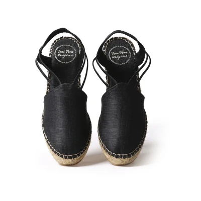 Abbildung von Toni Pons Turia Keilsandalette, Damen, Größe: 35, Black Schuhe