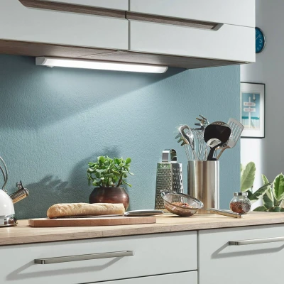 Abbildung von Telefunken Led Unterbauleuchte Schwenkbar, 55 Cm, Küche, Leiste Küchenschrank, Werkstattlampe, Neutralweißes Licht, 8,5 W, 1000 Lm, Weiß