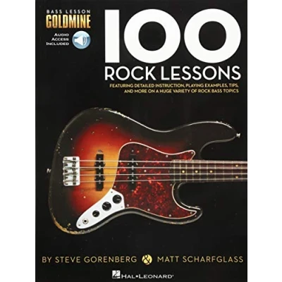 Abbildung von Bass Lesson Goldmine: 100 Rock Lessons: Noten, Lehrmaterial, Grifftabelle, Download für Gitarre: Goldmine Series