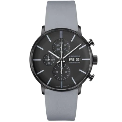 Abbildung von Junghans 27/4371.00 Herrenuhr Form A Chronoscope Grau/Schwarz