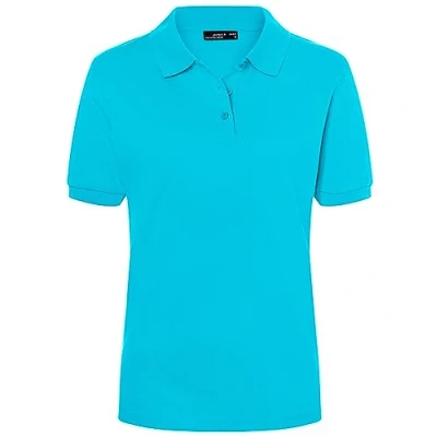 Abbildung von James &amp; Nicholson Damenpolo Classic Piqué Poloshirt mit gestrickten Bündchen Farbe: Pacific Grösse: M