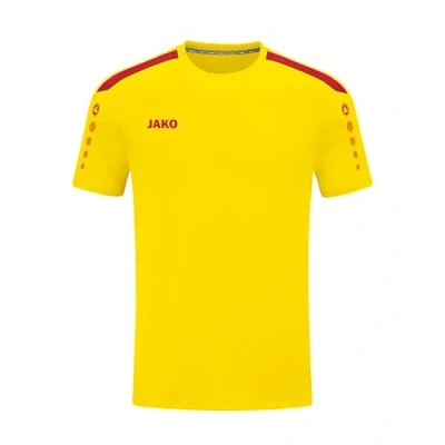 Abbildung von JAKO Herren Power (Kurzarm) Trikot, Citro/Rot, 3XL EU