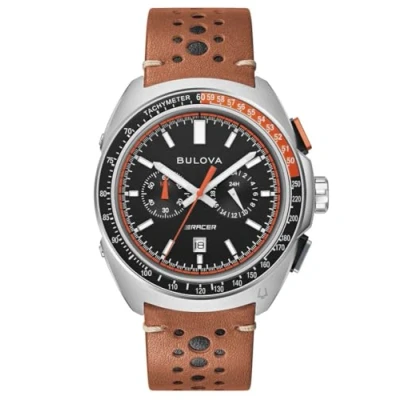 Abbildung von Bulova 98B427 Herrenuhr Chronograph Racer Braun/Schwarz