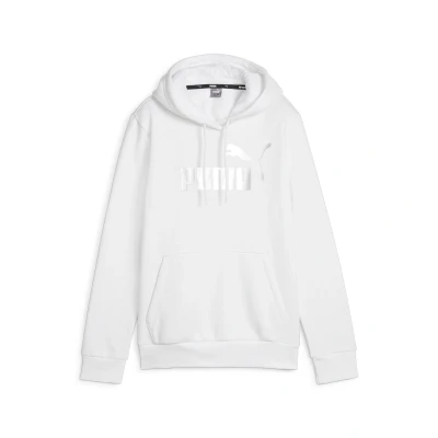 Abbildung von Puma ESS Metallic LOGO FL Sweatshirt, Damen, Größe: Large, White