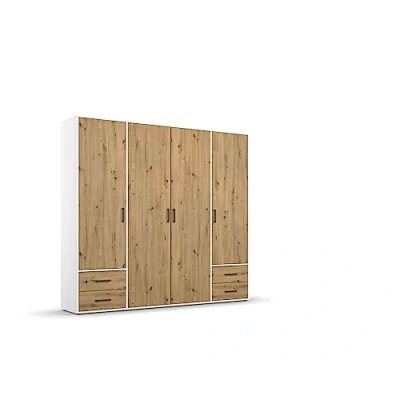 Abbildung von rauch Drehtürenschrank &quot;Voyager&quot;, mit modernen Griffen in Graumetallic, inkl. Außenschubkästen