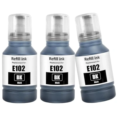 Abbildung von LAIPENG 102 Tinte Kompatibel mit Epson für EcoTank ET 2700 2750 2751 2756 2850 2851 2856 3700 3750 3850 4750 4850 4856 15000 Drucker (3 Schwarz)