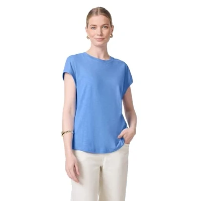 Abbildung von Street One Studio MIT Schulterdetail Tshirt basic, Damen, Größe: 44, Blau