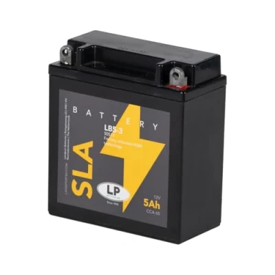 Abbildung von LANDPORT Batterie 12 V 5 Ah (YB5L B (S)) [wartungsfrei &amp; versiegelt] kompatibel für Malaguti, Simson, Yamaha