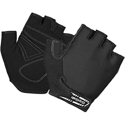 Abbildung von GripGrab X Trainer Junior Kids Kurzfinger Kinder Fahrradhandschuhe Gepolsterte Halbfinger Kinderhandschuhe für Anfänger