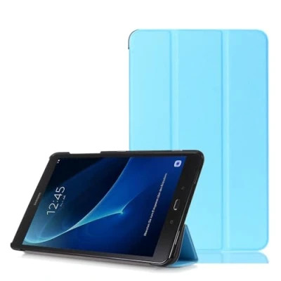 Abbildung von Galaxy Tab A6 10.1 Zoll Schutzhülle,PU Leder Smart Case Flip Cover für Samsung A Wi Fi/LTE (2016) SM T580N/SM T585N Tablet Schutzhülle Etui Tasche mit Support Funktion,Hellblau
