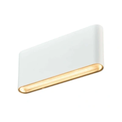 Abbildung von SLV OVAL 18 UP/DOWN Wandaufbauleuchte, Außenleuchte, Außenbeleuchtung von Wänden und Hauseingang 2700/3000K, 10W, weiß
