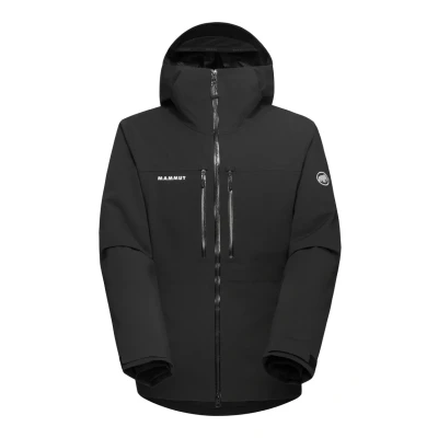 Abbildung von Mammut Stoney HS Hooded Snowboardjacke, Herren, Größe: Medium, Black
