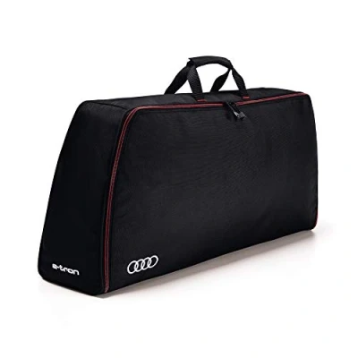 Abbildung von Audi 4KE071073 Aufbewahrungstasche Kofferraumtasche Ringe Logo e tron Kabeltasche, schwarz