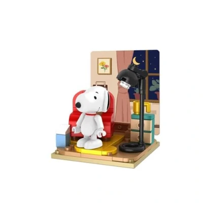Abbildung von BlueBrixx Pro 107357 Snoopy entspannt Sich zuhause aus Klemmbausteinen mit 89 Bauelementen