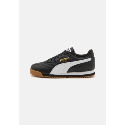 Abbildung von Puma ROMA Anniversario Unisex Sneaker low, Größe: 36, Black/white/team gold Leder