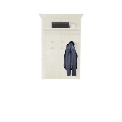 Abbildung von Forte Kashmir Kleiderpaneel, Holzwerkstoff, Pinie Weiß, B x H T: 97,3 153,6 27,5 cm