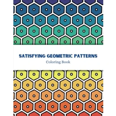 Abbildung von Satisfying Geometric Patterns Coloring Book: Simple and Fun Relaxing Designs for both Adults Kids
