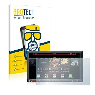 Abbildung von BROTECT Entspiegelungs Schutzglas für Alpine iLX 702D Schutz Folie Panzerfolie Glas Matt [Extrem Kratzfest 9H, Anti Reflex, Fingerprint]