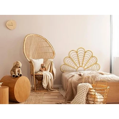 Abbildung von Vente unique Bett Kopfteil 110 cm Rattan Holzfarben FLOSIA