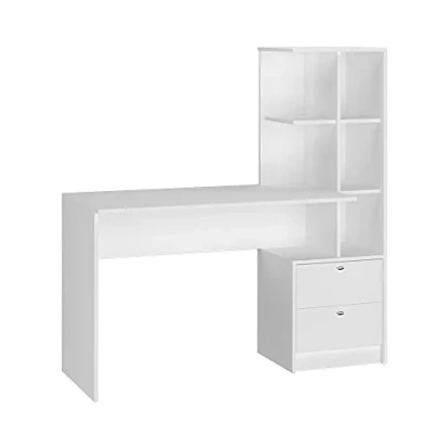 Abbildung von Vicco Schreibtisch Denton, Weiß, 136 x 55 cm
