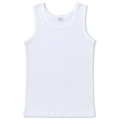 Abbildung von Ellepi AI384NR Tanktop mit breiter Schulter, Baumwolle, Weiß, 2 Jahre