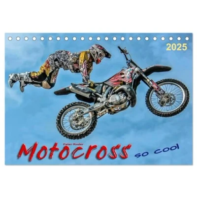 Abbildung von Motocross so cool (Tischkalender 2025 DIN A5 quer), CALVENDO Monatskalender