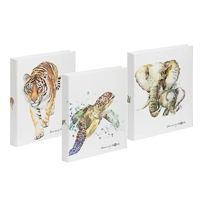 Abbildung von PAGNA Multi Pack Ringbücher A4 Save me 3, 9er sortiert mit 3x Tiger, Schildkröte und Elefant
