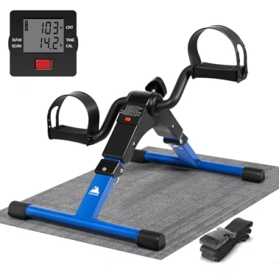 Abbildung von EVOLAND Mini Bike, Arm und Beintrainer Heimtrainer, Hometrainer, Fitnesstrainer, Sportgerät, Minifahrrad Bewegungstrainer Fitnessgerät für Zuhause Büro