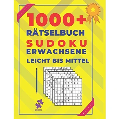 Abbildung von 1000+ Rätselbuch Sudoku Erwachsene Leicht Bis Mittel: Logikspiele und Denkspiele Buch Für
