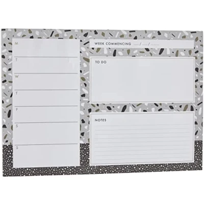Abbildung von Noteworthy docrafts NOT 101128 A4 Bemerkenswerte metallische Mono Schreibtischunterlage, Gold Silber, Einheitsgröße