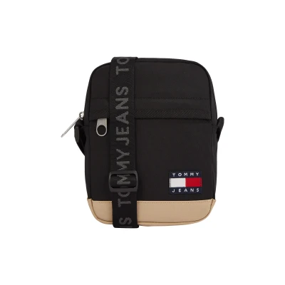 Abbildung von Tommy Jeans Daily Squared Reporter Umhängetasche, Herren, Größe: One Size, Black