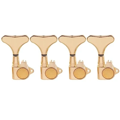Abbildung von Musiclily Pro 4 in Line Sealed Mechaniken Set für Saiter E Bass Precision Jazz Bass, Gold