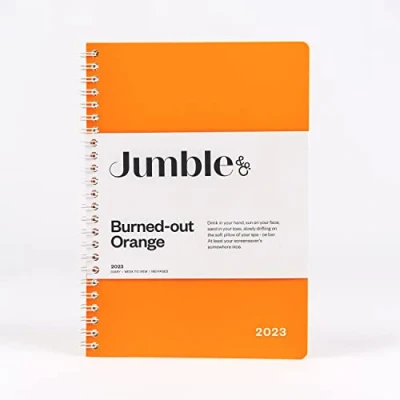 Abbildung von Jumble &amp; Co Convo A5 Wochenansicht, spiralgebunden, 2023, Orange gebrannt, Wochenplaner mit gepunkteten Seiten