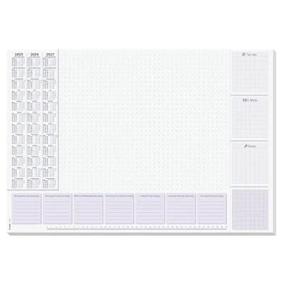 Abbildung von sigel Schreibtischunterlage Papier Schreibunterlage &quot;Lilac&quot;, 595 x 410 m