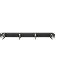 Abbildung von DIGITUS Kabel Rangierpanel mit Durchführung 1HE 4 Führungsbügel 40 x 75 mm 19 Zoll Für Netzwerkschränke &amp; Netzwerkkabel Schwarz