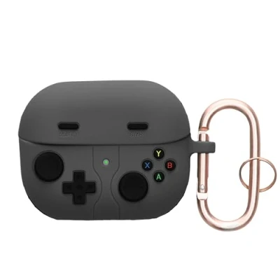 Abbildung von kwmobile Hülle kompatibel mit Samsung Galaxy Buds 3 / Pro Silikon Kopfhörer Schutzhülle Case Cover Schwarz