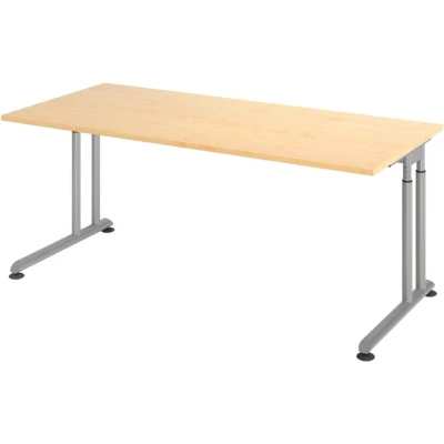 Abbildung von HAMMERBACHER höhenverstellbarer Schreibtisch VZS19/N/S nussbaum