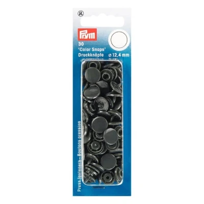Abbildung von PRYM Druckknöpfe Color snaps Dark Grey 12,4 mm