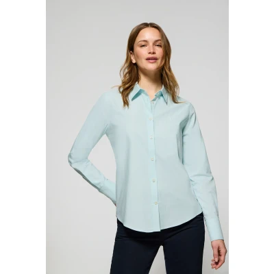 Abbildung von Polo Club Damen Oxford Hemd Regular Fit Aquamarin Mit Rigby Go Logo Xxl