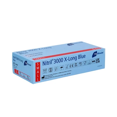 Abbildung von Nitril® 3000 X Long 100 Nitrilhandschuhe extralang St